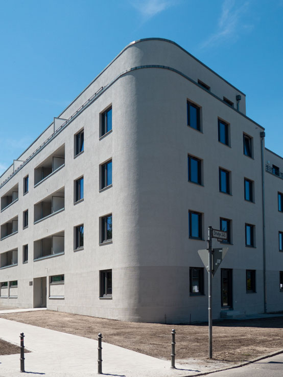 Das Mehrfamilienhaus in der Gustav-Adolf-Straße