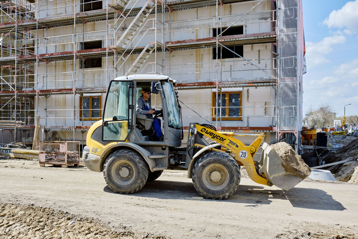 Bagger auf einer Baustelle