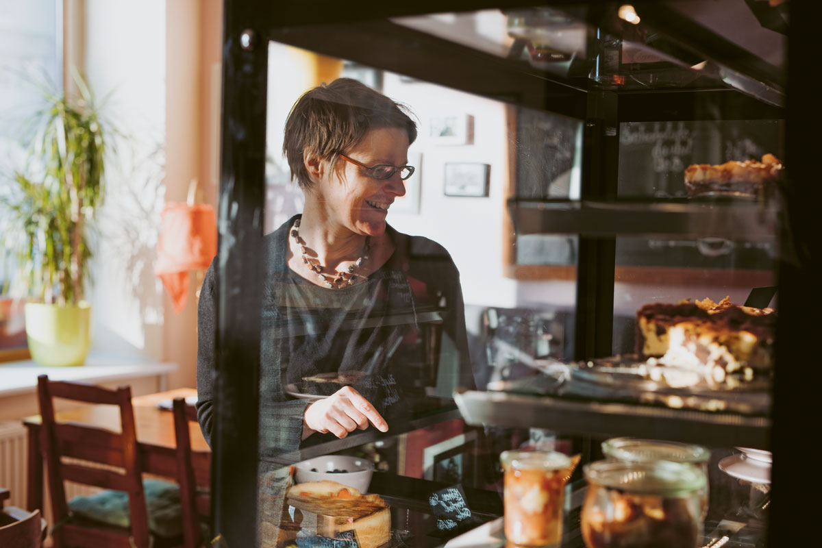 Köstliche Kreationen gibt es im „Rosa Parks Café“, das nach der amerikanischen Bürgerrechtlerin benannt ist