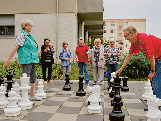 Riesenschach in der Nachbarschaft