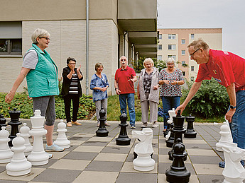 Riesenschach in der Nachbarschaft