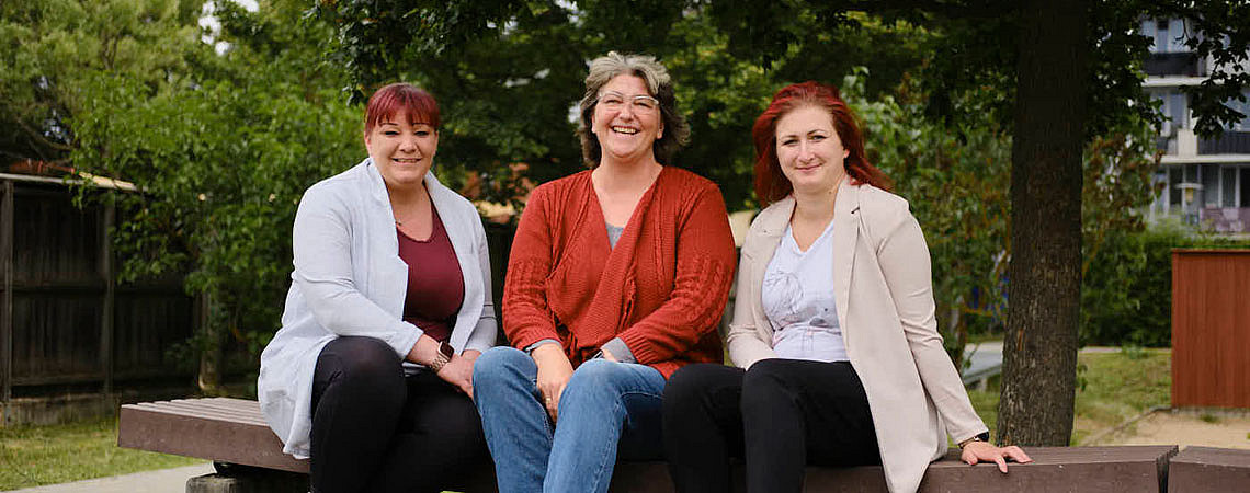 Susanne Hahn, Jessica Godart und Lynn Roytberh (v. l.) bilden den neuen Mieterbeirat in Karow