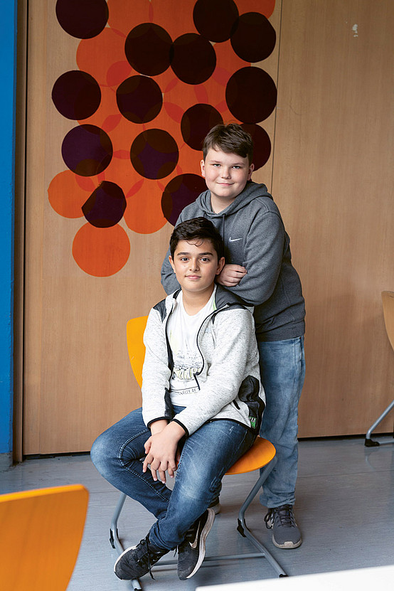 Kerem und Pascal aus der 8. Klasse