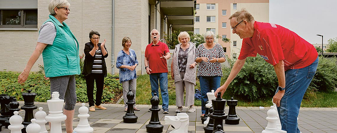 Riesenschach in der Nachbarschaft